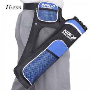 Nika Archery 430021 Rh Blue Color Archery Quiverを保持矢印3チューブ股関節Quiver狩猟トレーニングアーチェリーarrow quiver